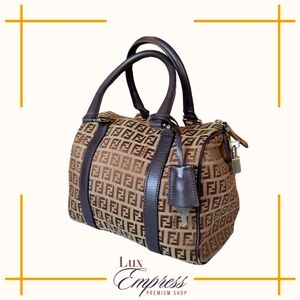 Fendi Boston Zucchino Handbag